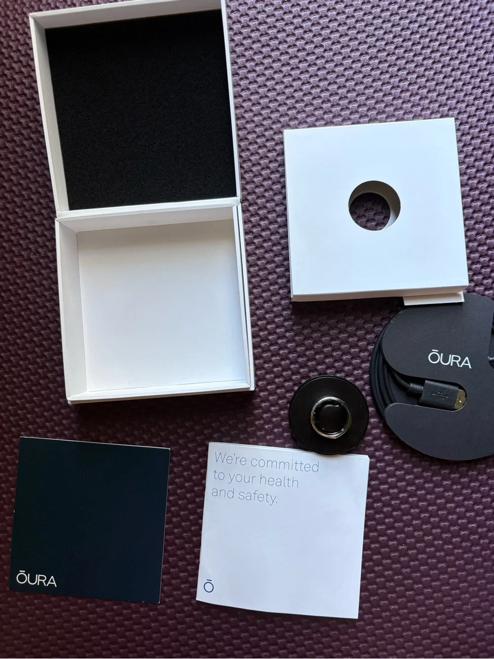 Oura Ring Gen 3 Heritage Silver Size 8 Complete Original Packaging Functional